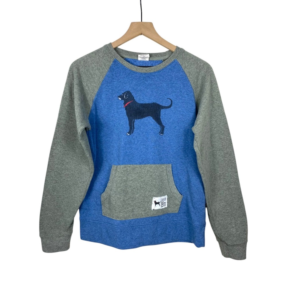 The Black Dog Vintage Collection Kids Unisex Sweatshirt Sz L Blue Gray Crew Neck